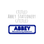 Quirky Sites Portfolio - Abbey Stationery
